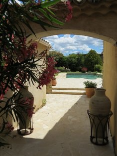 GARD Dans un joli village, Mas restauré, ses maisons d'amis et son jardin