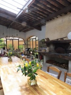 SOUTH ARDECHE near a village old restored Farm with a pool and 12 bedrooms